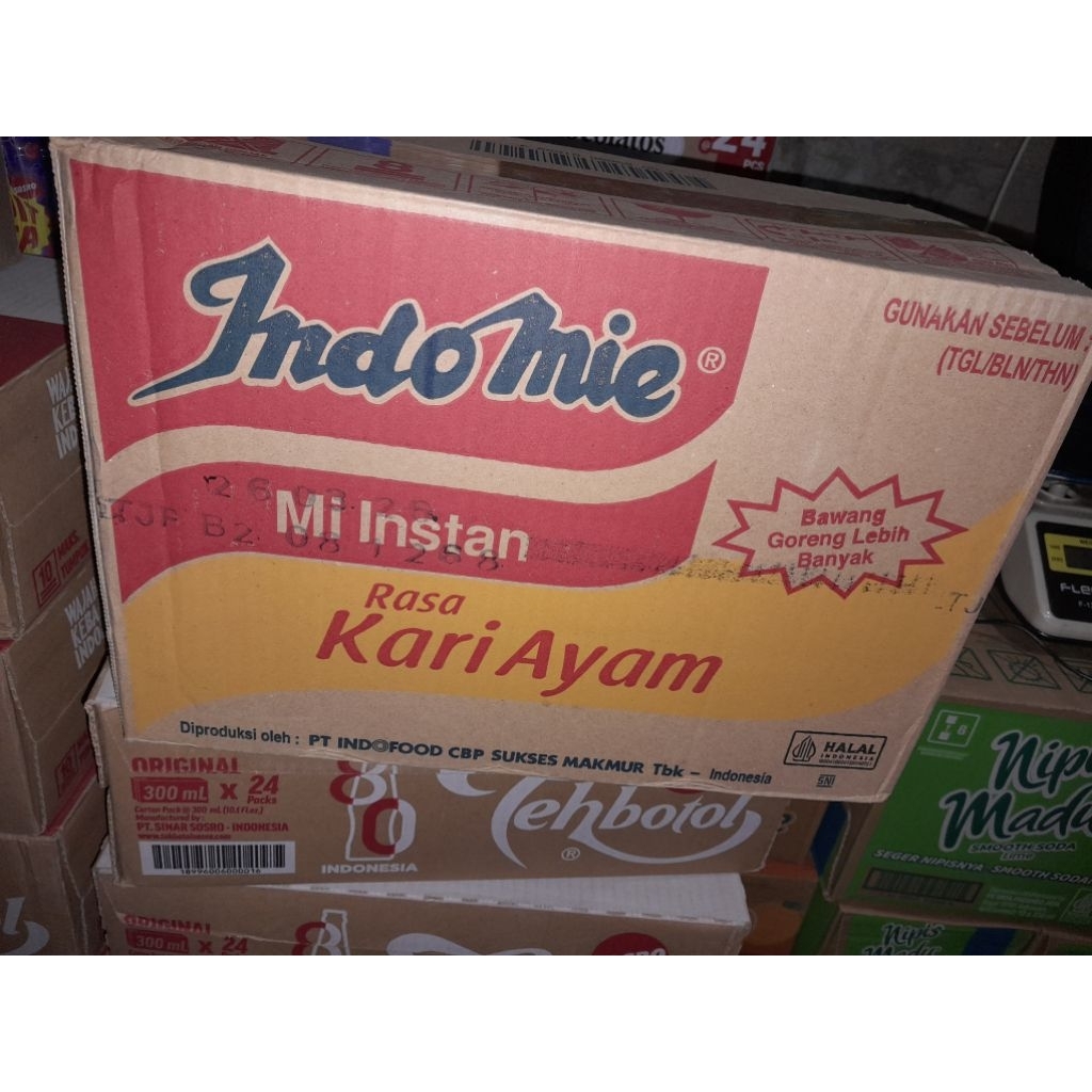 

Indomie Kari Ayam 1 Dus ( Isi 40 Bngks)