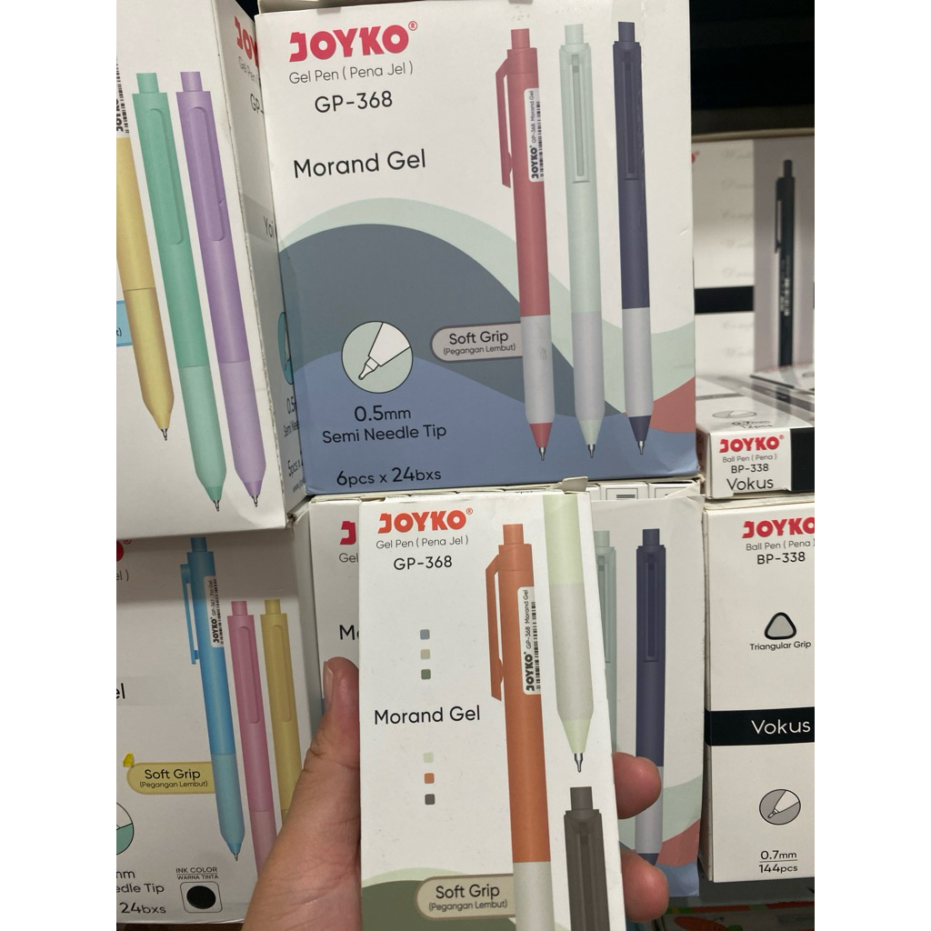 

(6 pcs ) Pena Gel Pen Joyko GP- 368 Soft Grip 0.5mm / Gel Pen Joyko 368