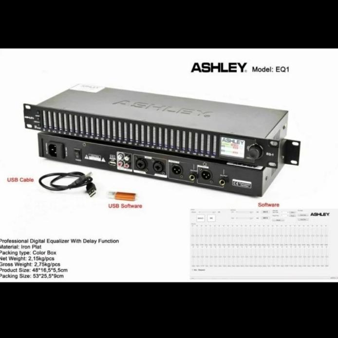 Equalizer Equaliser Digital Ashley Eq1 Eq 1 Original Ashley
