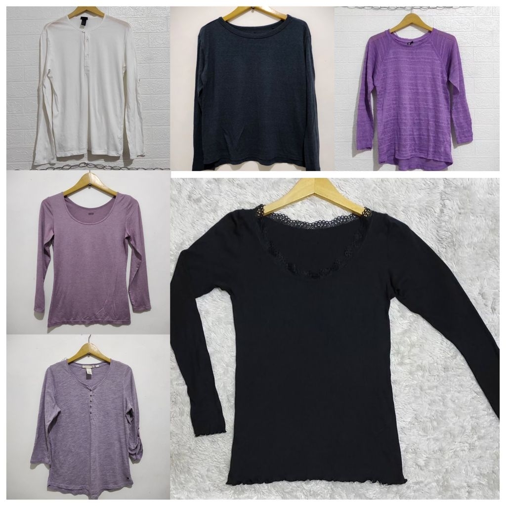 manset Uniqlo. kaos panjang wanita