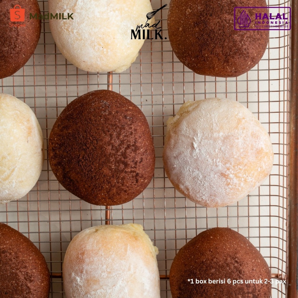 

Custard Milk Buns | Custard Milkbuns isi 6 | super Lembut & Premium