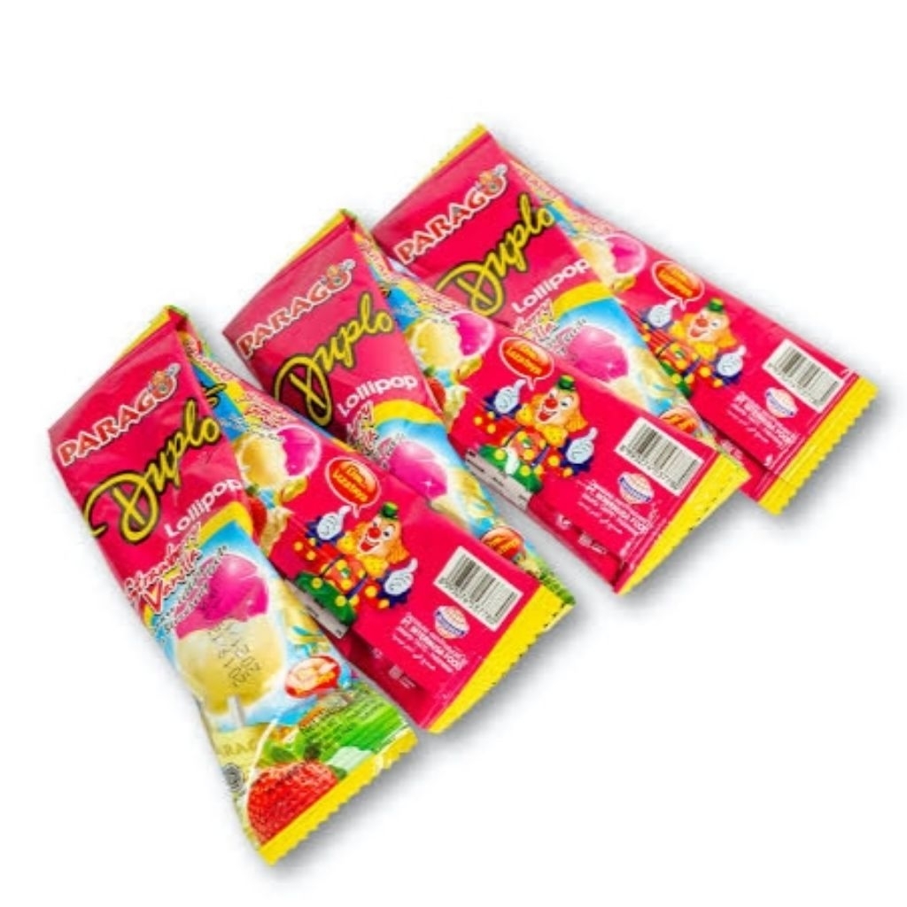 

[RENTENG] PARAGO DUPLO ASSORTED PERMEN LOLLIPOP SUSU RENTENG ISI 10 PCS