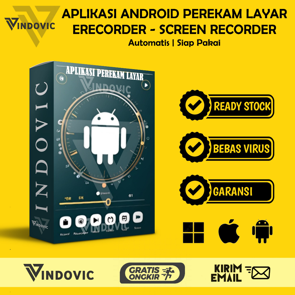 [T0298] Aplikasi Android Perekam Layar ERecorder | Screen Recorder HD