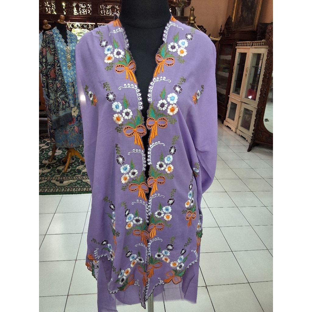 Bahan Kebaya Encim Bordir/Bahan Kebaya Bordir