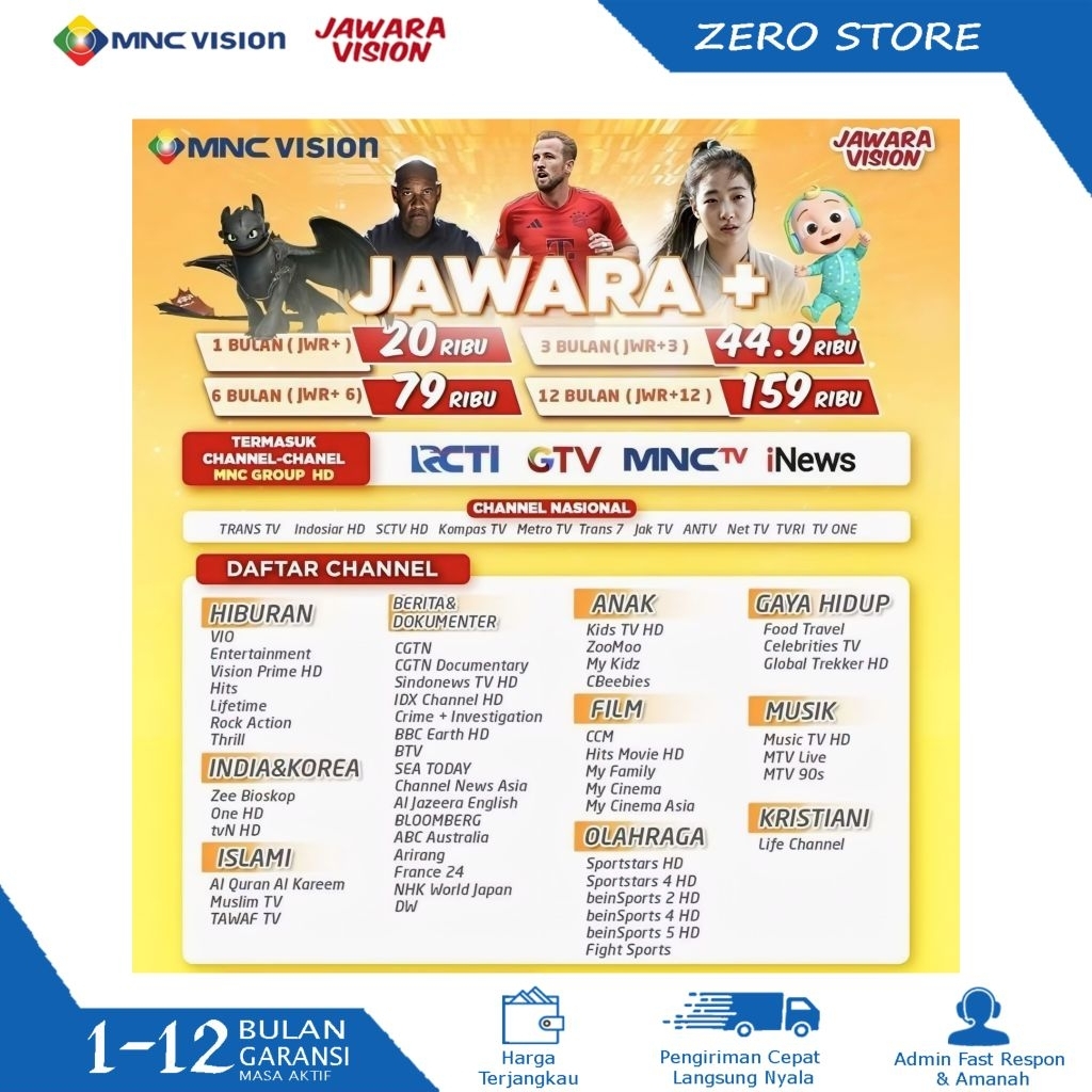 Paket Jawara MNC Vision Paket Jawara dan Jawara+ MNC Grup