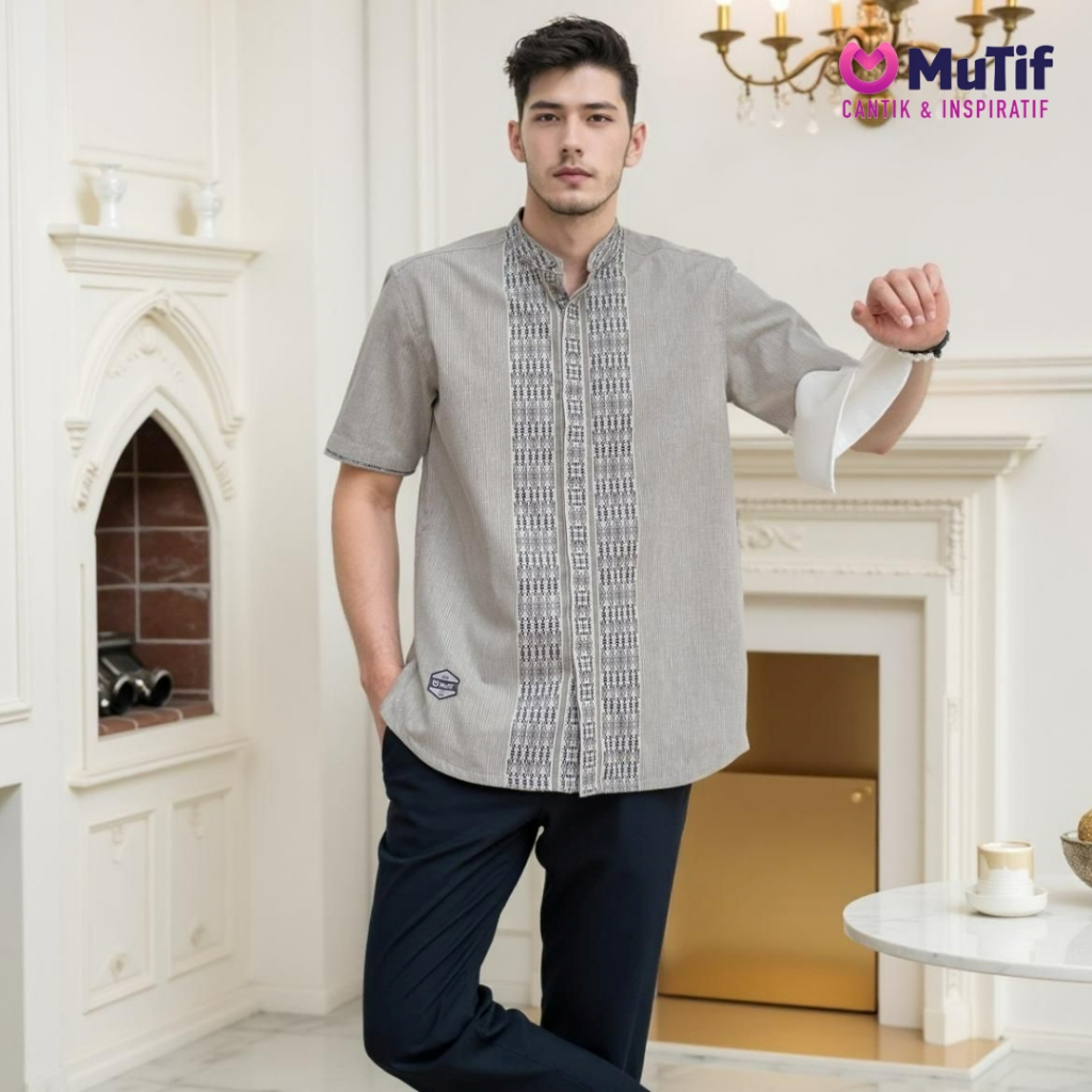 Terbaru Koko Mutif Man Muslim Syaied GS Jumbo Couple Syaba Cotton Double Beam Premium