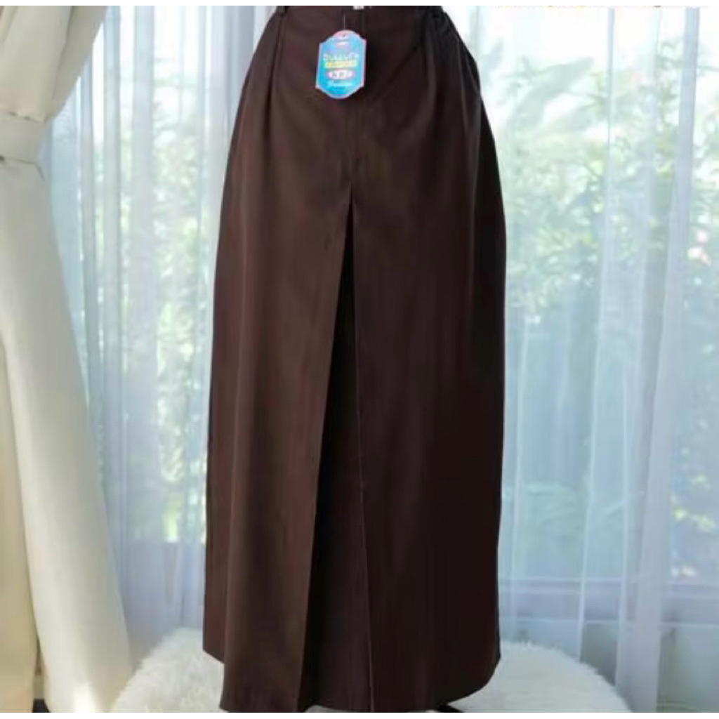 SERAGAM SEKOLAH ROK PANJANG SPAN COKLAT PRAMUKA SMP / SMA / SMK DRILL