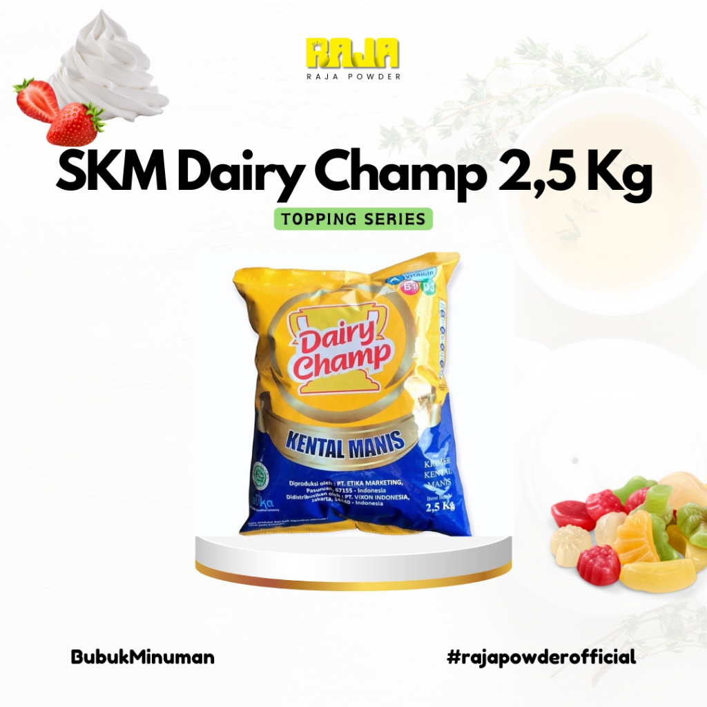 

Dairy Champ Susu Kental Manis 2,5kg Kemasan Praktis