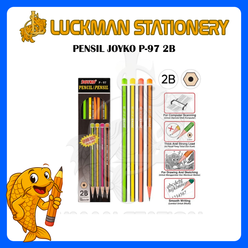 

LUCKMAN STATIONERY - PENSIL JOYKO P - 97 2B