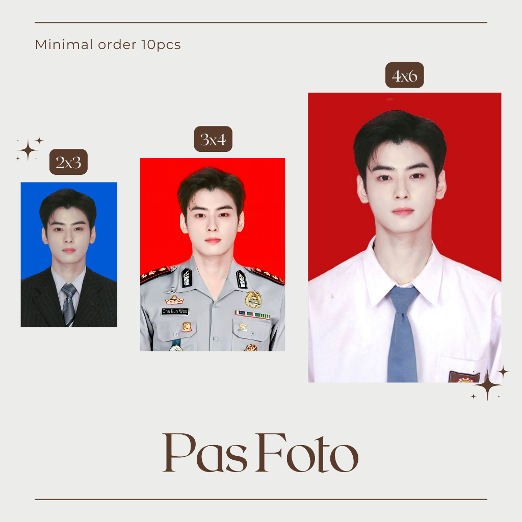 

Cetak Pas Foto 2x3, 3x4, 4x6 Print Kertas Photo Glossy