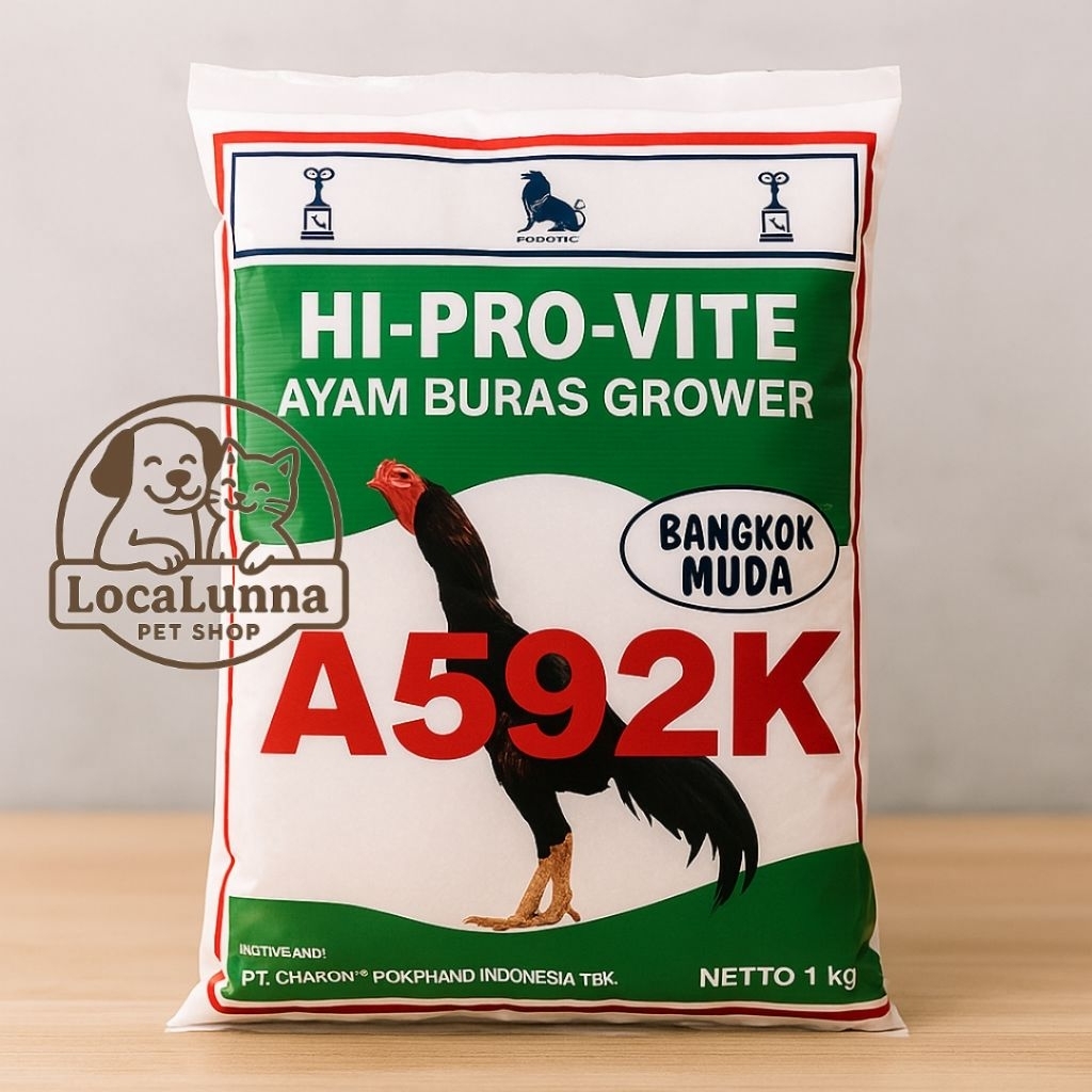 Pakan Ayam A592K HiProVite Pur Ayam Bangkok Muda Voer