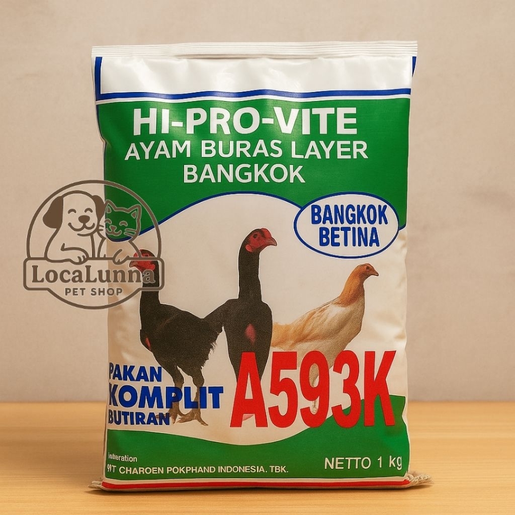 Pakan Ayam A593K HiProVite Pur Ayam Bangkok Betina Voer