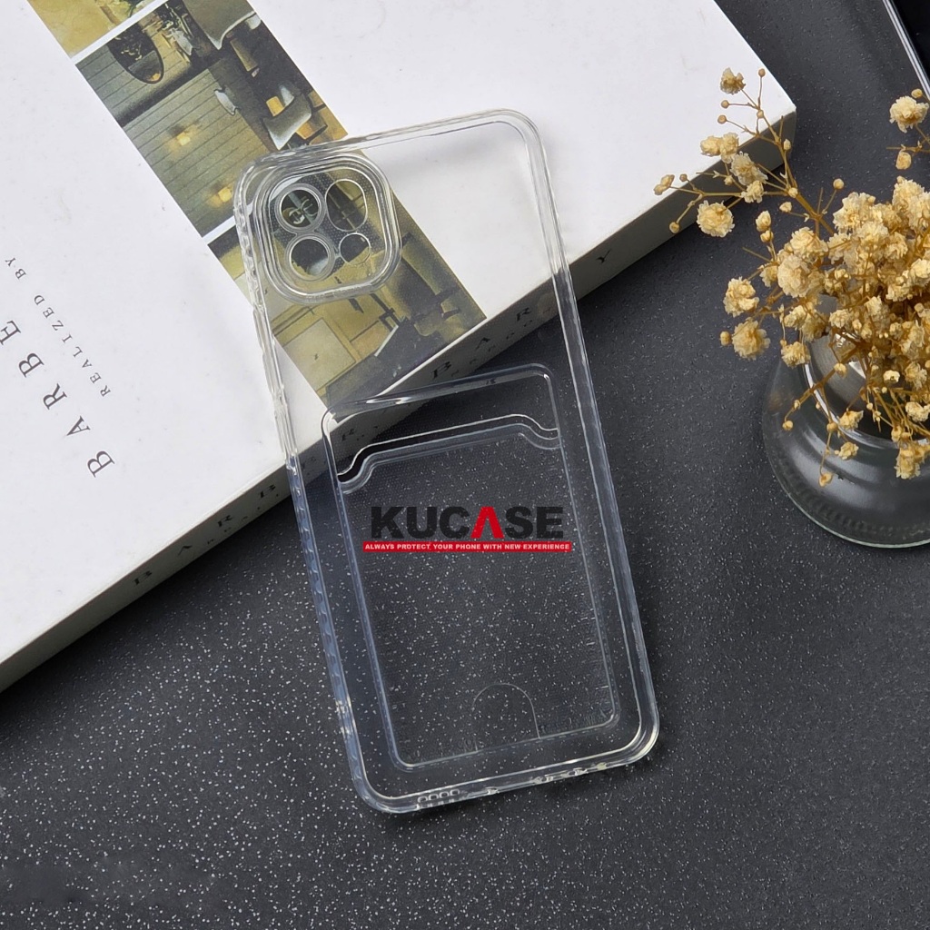 Case Bening Card Slot Foto / Kartu Casing Wallet TPU Clear Oppo A16K Oppo A17 Oppo A38 4G A18 Oppo A