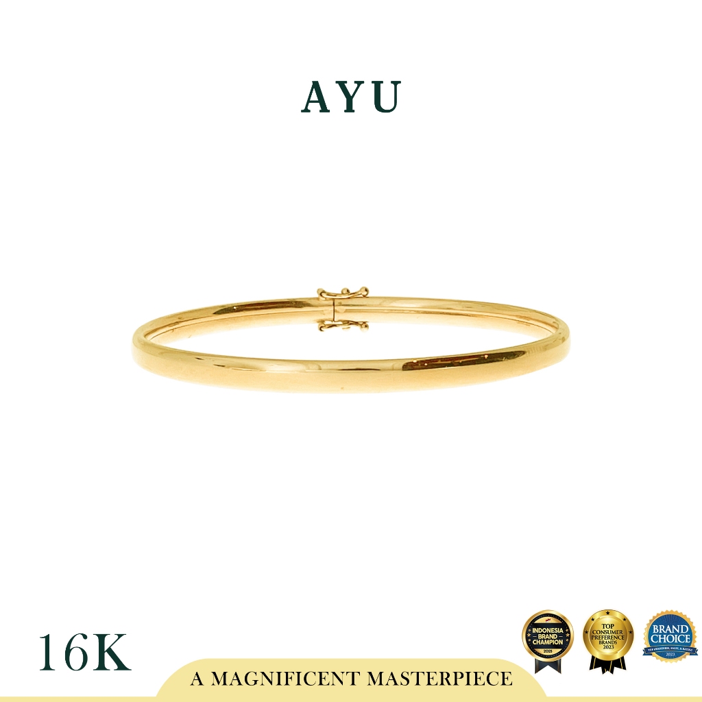 AYU Cincin Emas - Gold Flex Bangle 16k Yellow Gold