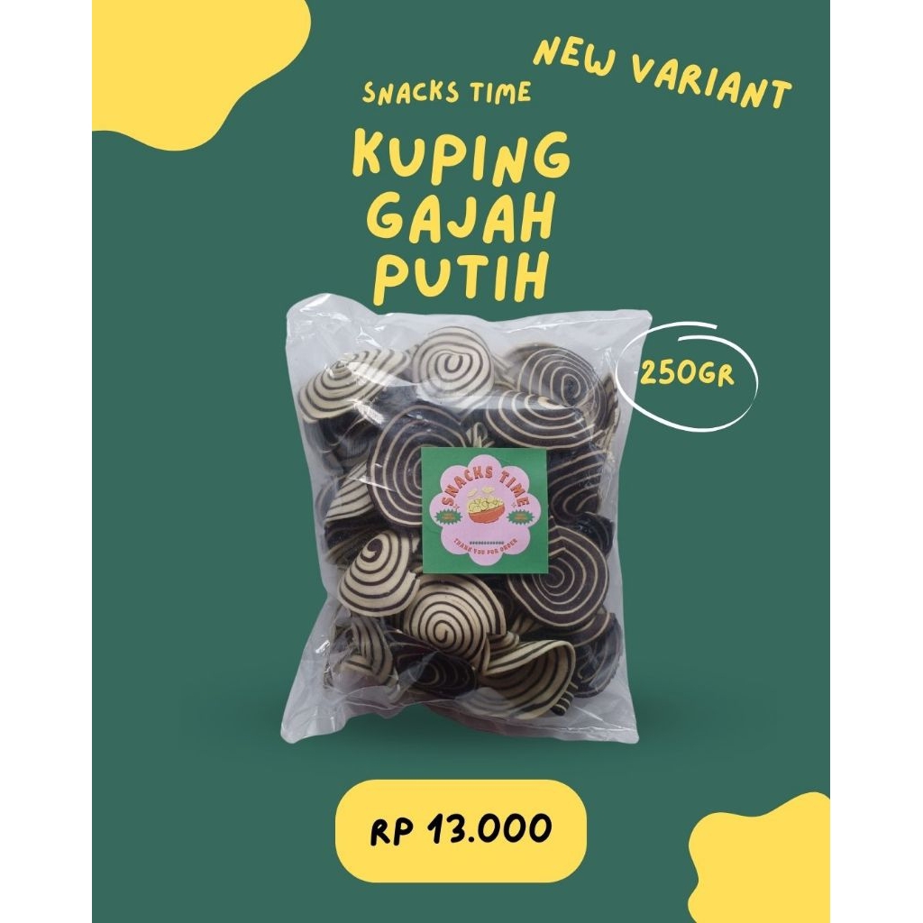 

KUPING GAJAH PUTIH 250GR