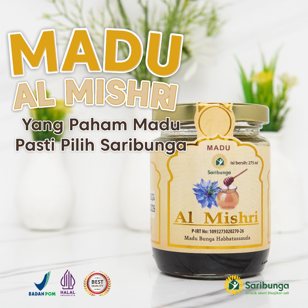 

MADU AL MISHRI 275ml Kualitas Grade A+ Premium - Madu Mesir - Madu Arab - Madu Nektar Habbatusauda