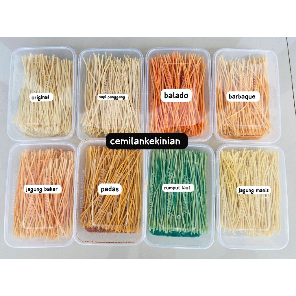 

mie lidi kemasan box 500ml aneka rasa ready varian rasa pedas/original/keju balado/barbaque/sapi panggang/rumput laut/jagung bakar/jagung manis free packing kardus
