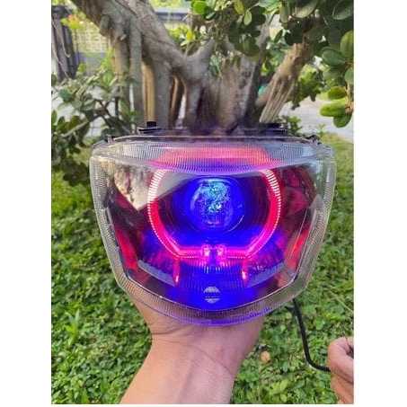 Reflektor Headlamp BILED MIO J / MIO GT – Lampu Depan Motor LED Projector Super Terang Fokus Jauh De