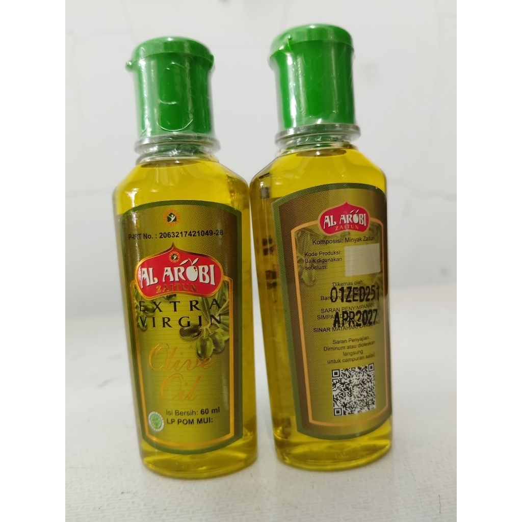 

Minyak Zaitun Al Robi Extra Virgin Olive Oil 60ml