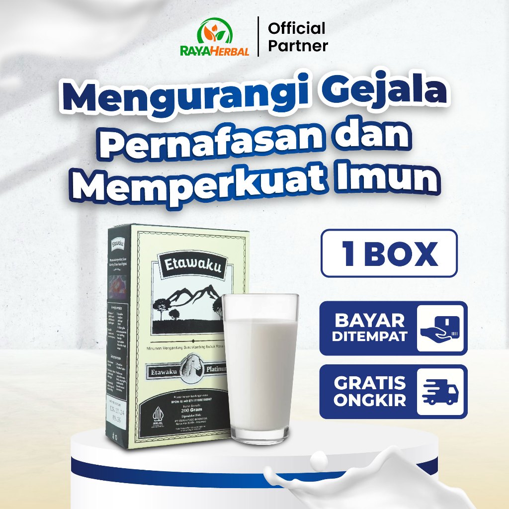 

Etawaku Platinum 200gr - Susu Etawa Atasi Asma Sesak Napas dan Batuk Menahun
