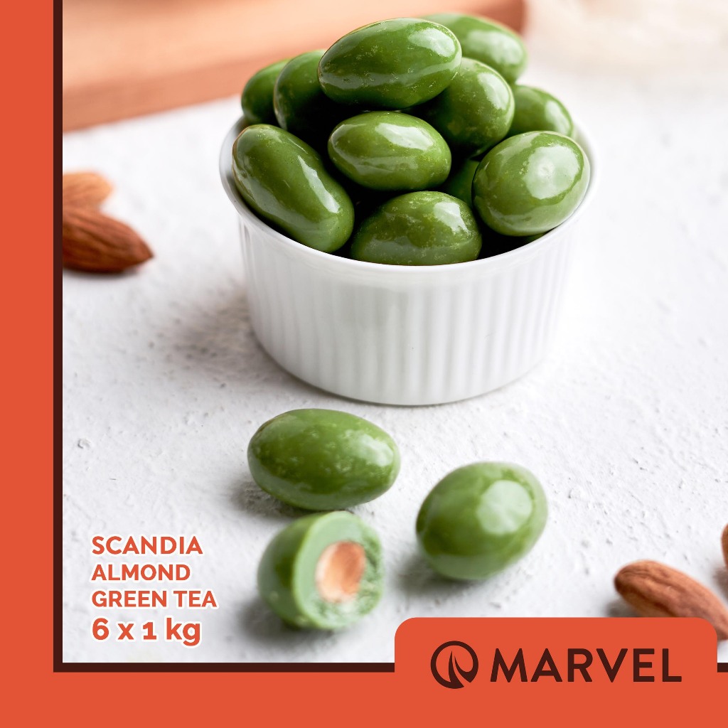 

SCANDIA COKLAT GREENTEA ISI KACANG ALMOND KEMASAN 1 KG