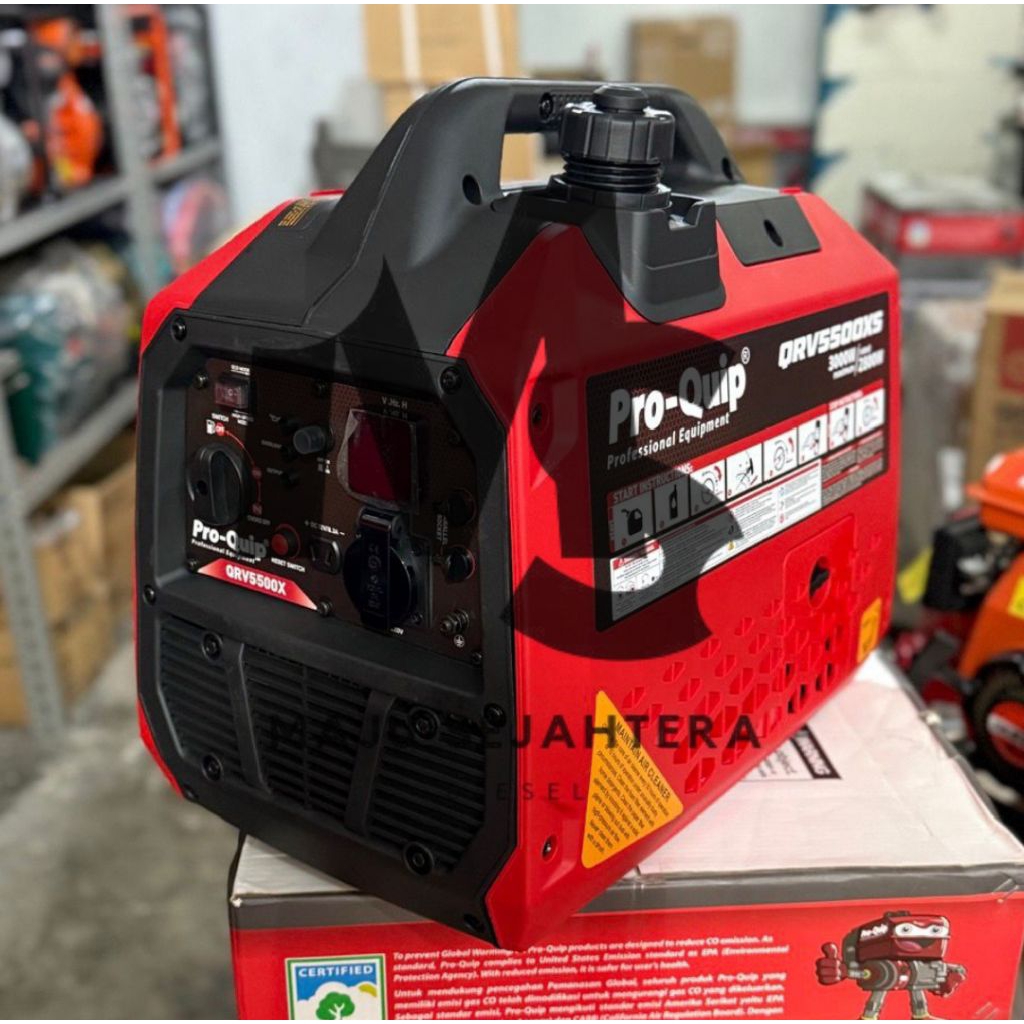 GENSET SILENT INVERTER 3000 WATT PROQUIP QRV5500XS