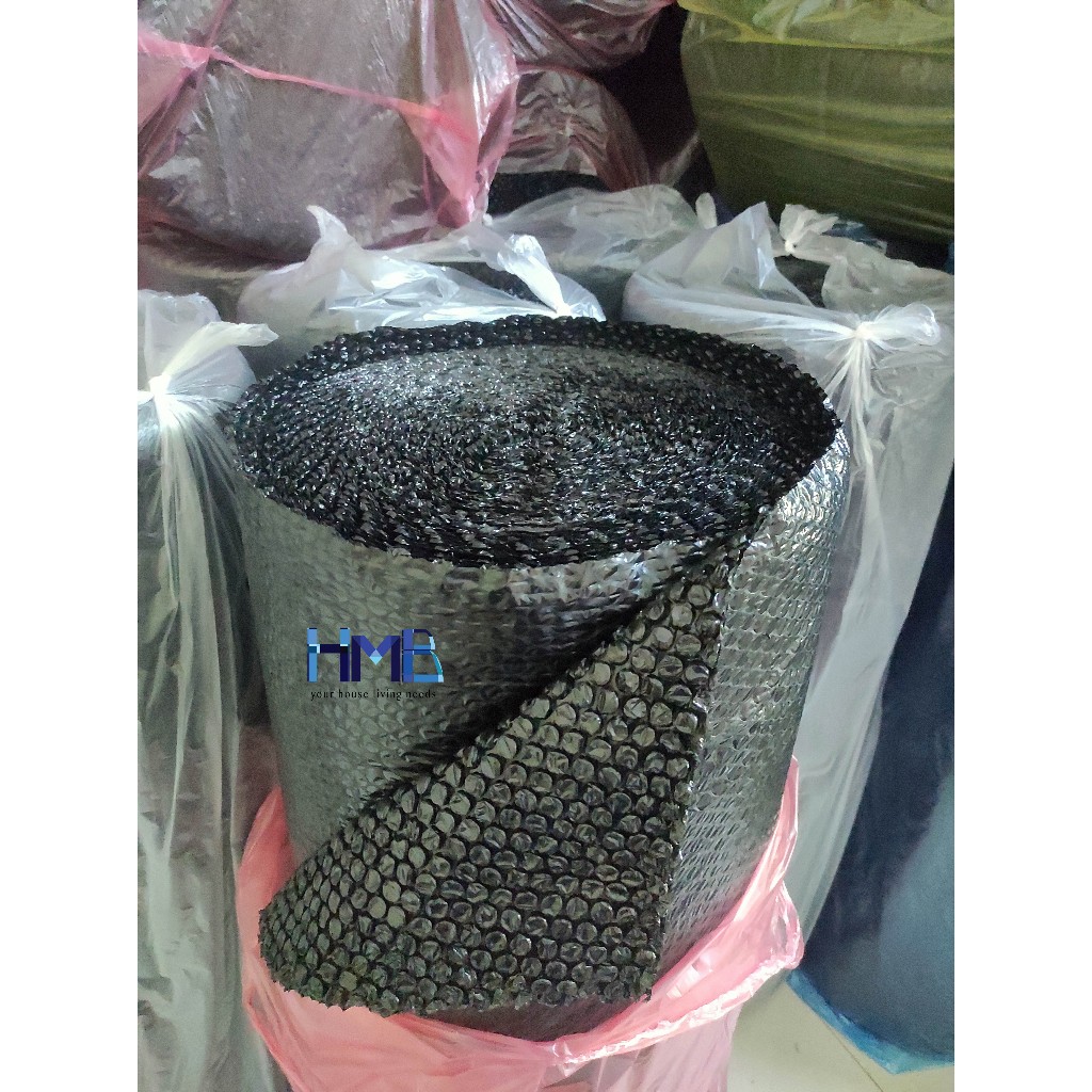 

Bubble Wrap Roll Hitam 125cm x 50m (1.25m x 50m) Tanpa Core 2kg 2.3kg 2.7kg 3kg