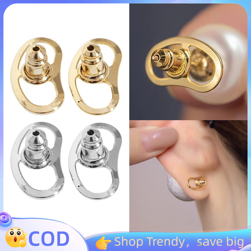 6pcs Tutup Anting Belakang Tembaga Bantalan Anting Tusuk Stopper Anting Penutup Giwang