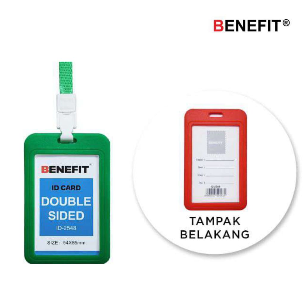 

ID Card Benefit ID-2548 2 Side ( Card Case Dua Sisi + Tali )