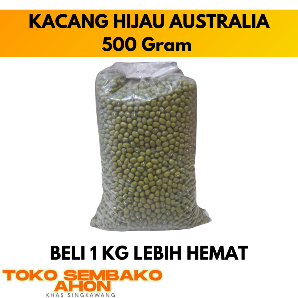 KACANG HIJAU AUSTRALIA 500 gram (IMPOR) / Kacang Hijau Import Australia / Green Bean Australia / Kac