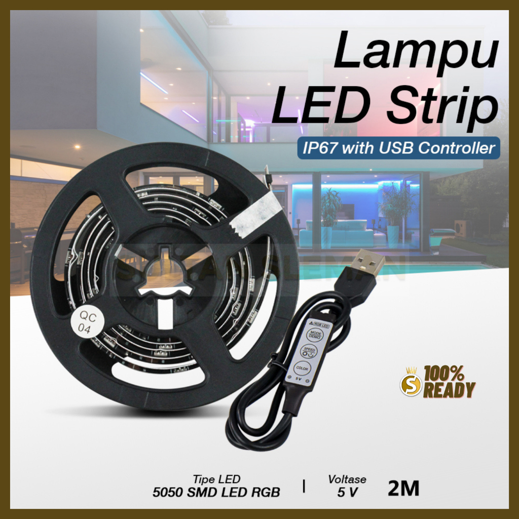 Lampu Strip LED 5050 / Led Strip RGB 5050 IP67 / Lampu Led Strip RGB / Lampu Hias