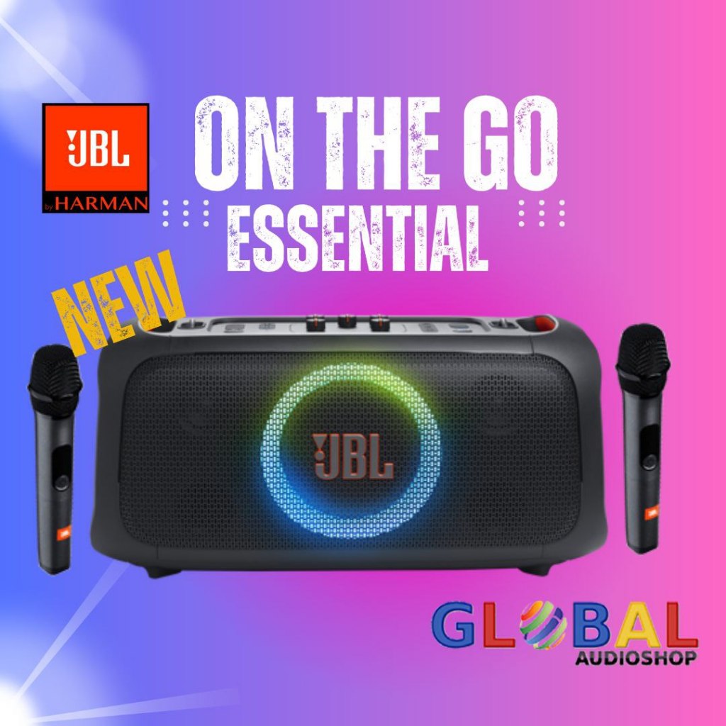 JBL PARTYBOX ON THE GO ESSENTIAL ORIGINAL PARTY BOX WITH MIC WIRELESS ONTHEGO PORTABLE