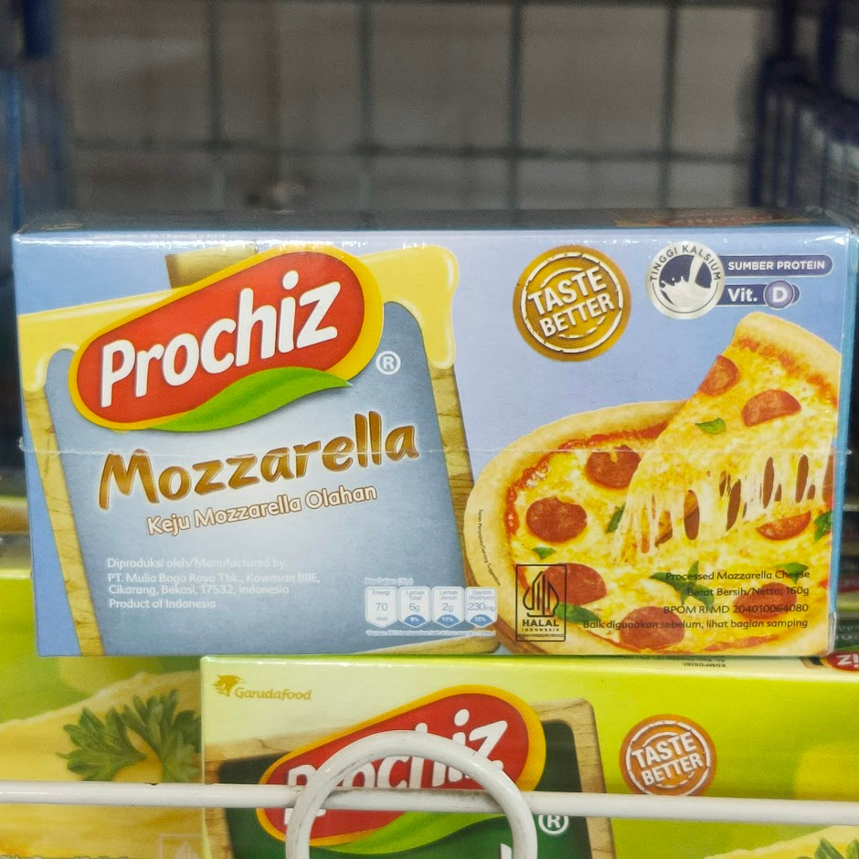 

PROCHIZ Mozzarella 160gr Keju Mozzarella