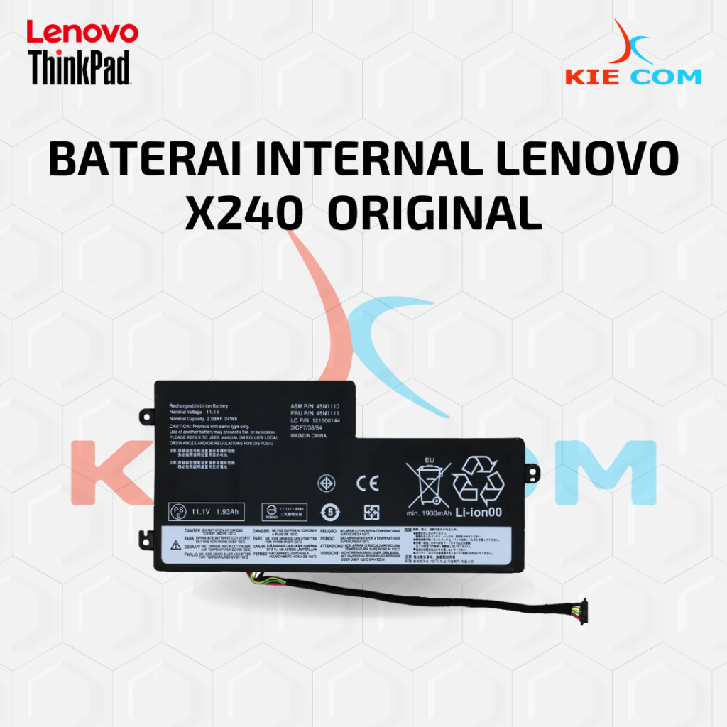 Baterai Internal Lenovo X240 / X250 / X260 / X270 | Murah / Berkualitas / Bergaransi