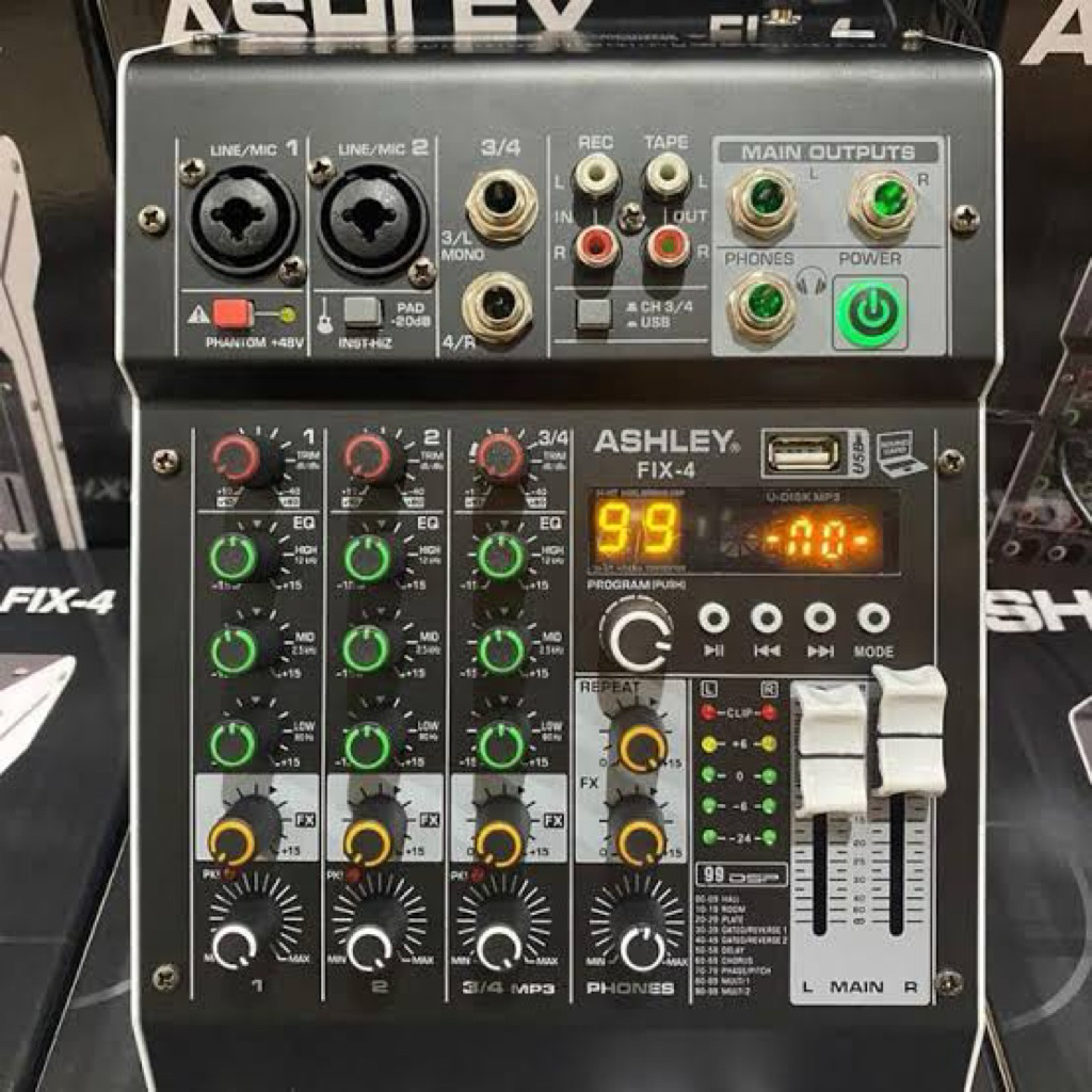Komponen Mixer Ashley FIX 4 / mixer ashley 4 chanel