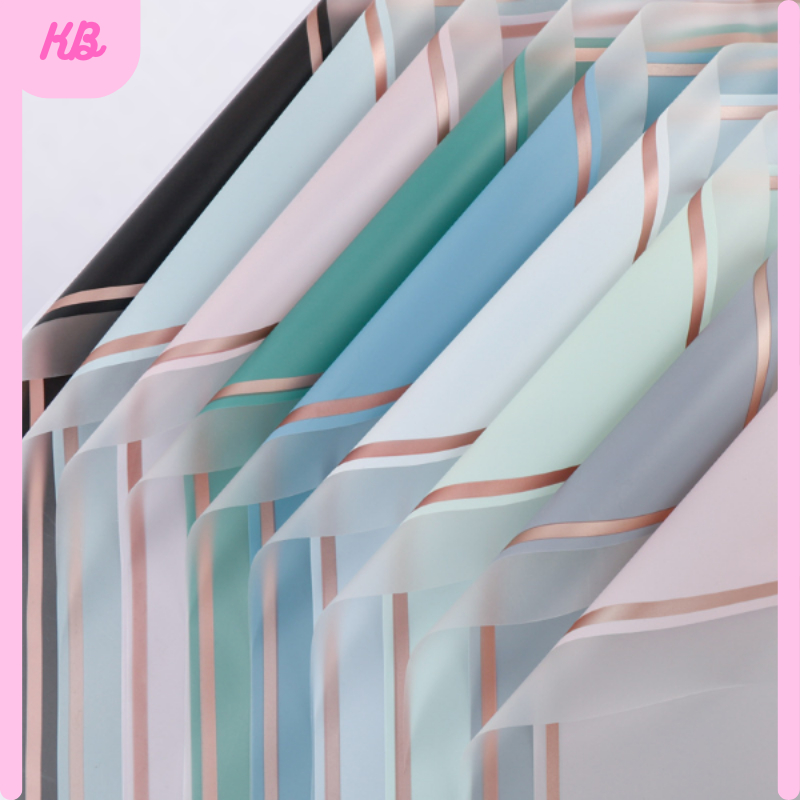 

Kertas Bunga Cellophane Flower Wrapping Paper Varian List Gold Frame Transparan Florist Kertas Kado 6013