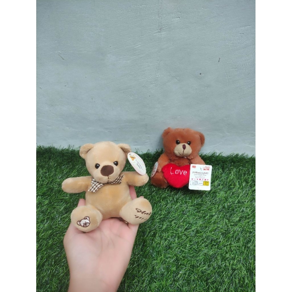 Boneka teddy bear coklat mini original new tag