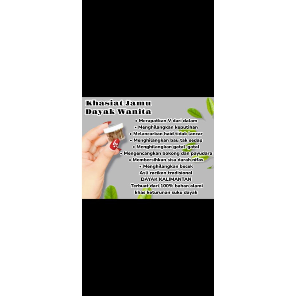 JAMU DAYAK WANITA