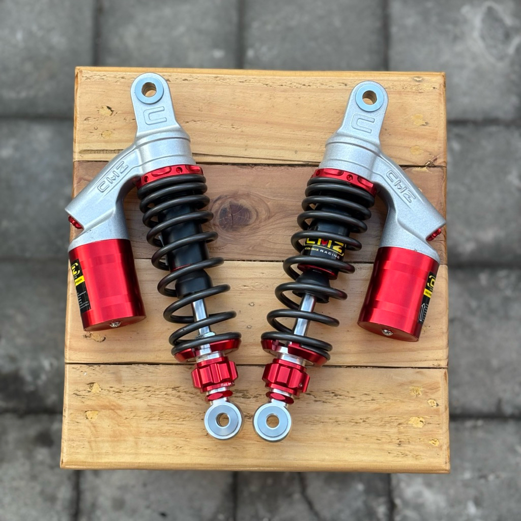 Shockbreaker Belakang EVO Copy KTC 280mm Gray Red | Bebek Sport