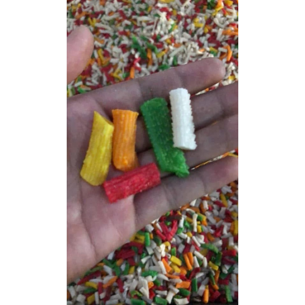 

(1kg) Kerupuk BAWANG MILENIAL WARNA CAMPUR 1000gr