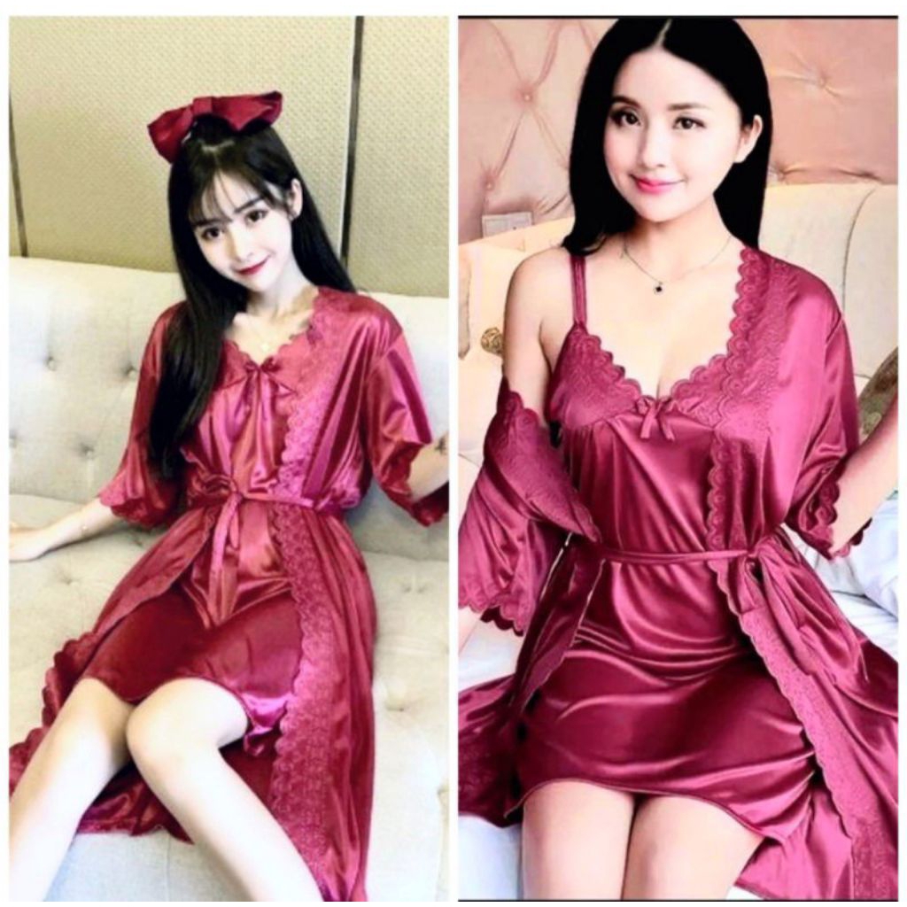 Berkualitas Baju tidur kimono lingerie sexi/ lingerie dres tricot L-XXL
