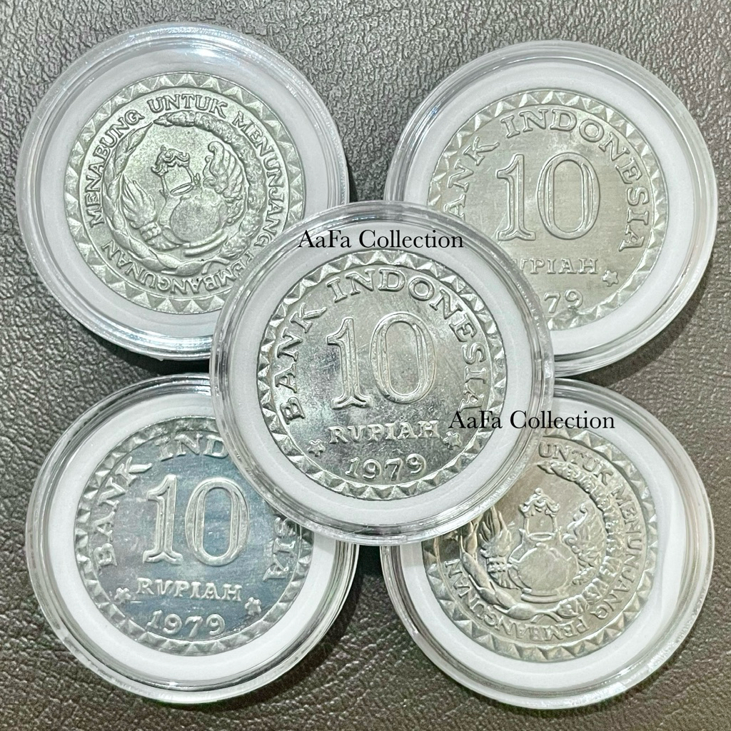 UANG KOIN KUNO 10 TABANAS + KAPSUL PELINDUNG