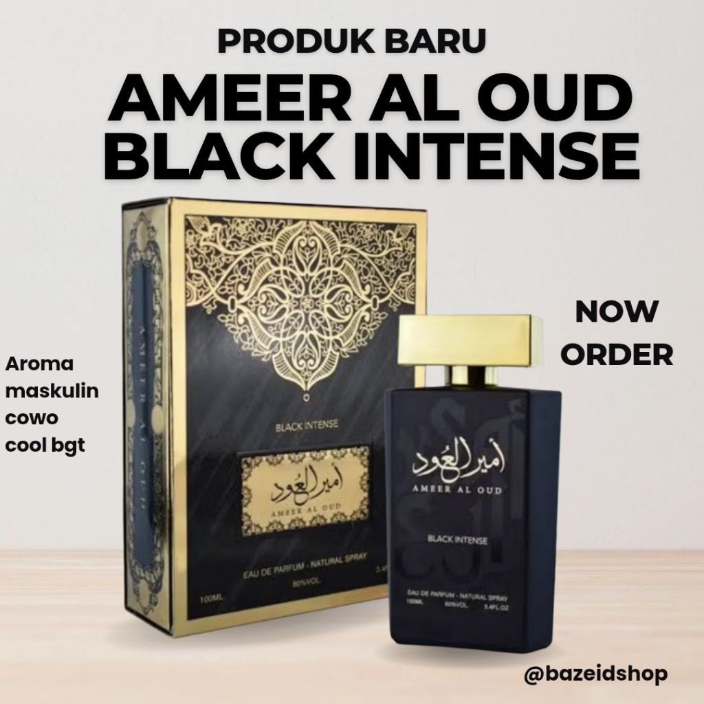 Parfum Almas Ameer Al Oud Black Intense 100ml Ori Saudi