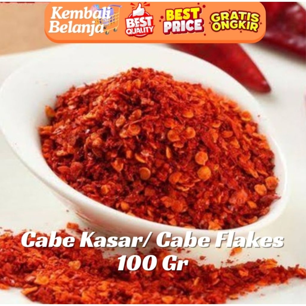 

Cabe Bubuk Kasar/ Cabe Flake 100 Gram