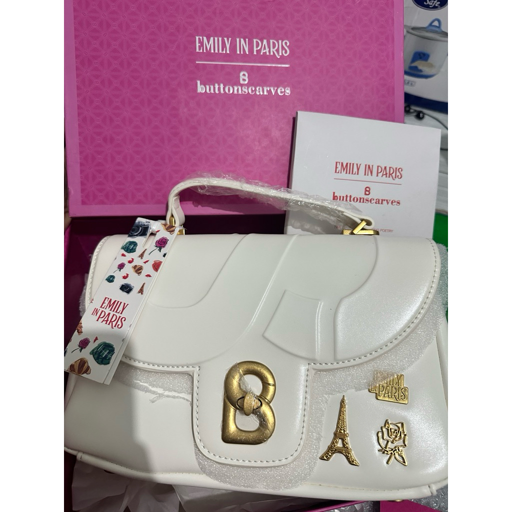 Tas Buttonscarves series emily in paris NEW