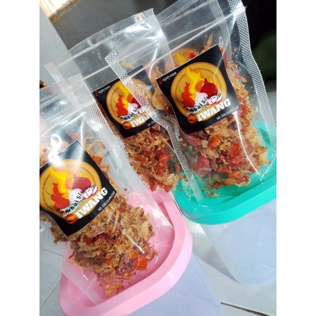 

sambal siwang teri, sambal kering.sambal bawang goreng.45 gram