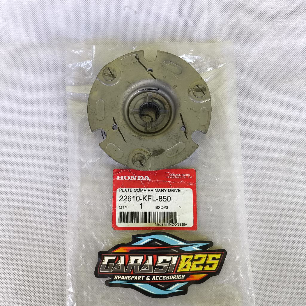 22610-KFL-850 Dudukan Kampas Ganda Legenda Supra Fit New Fit Lama Revo 100 Original AHM Honda