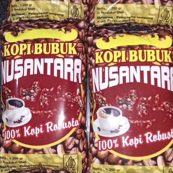 

1bks 200gram kopi lubuk nusantara robusta lampung dijamin enak