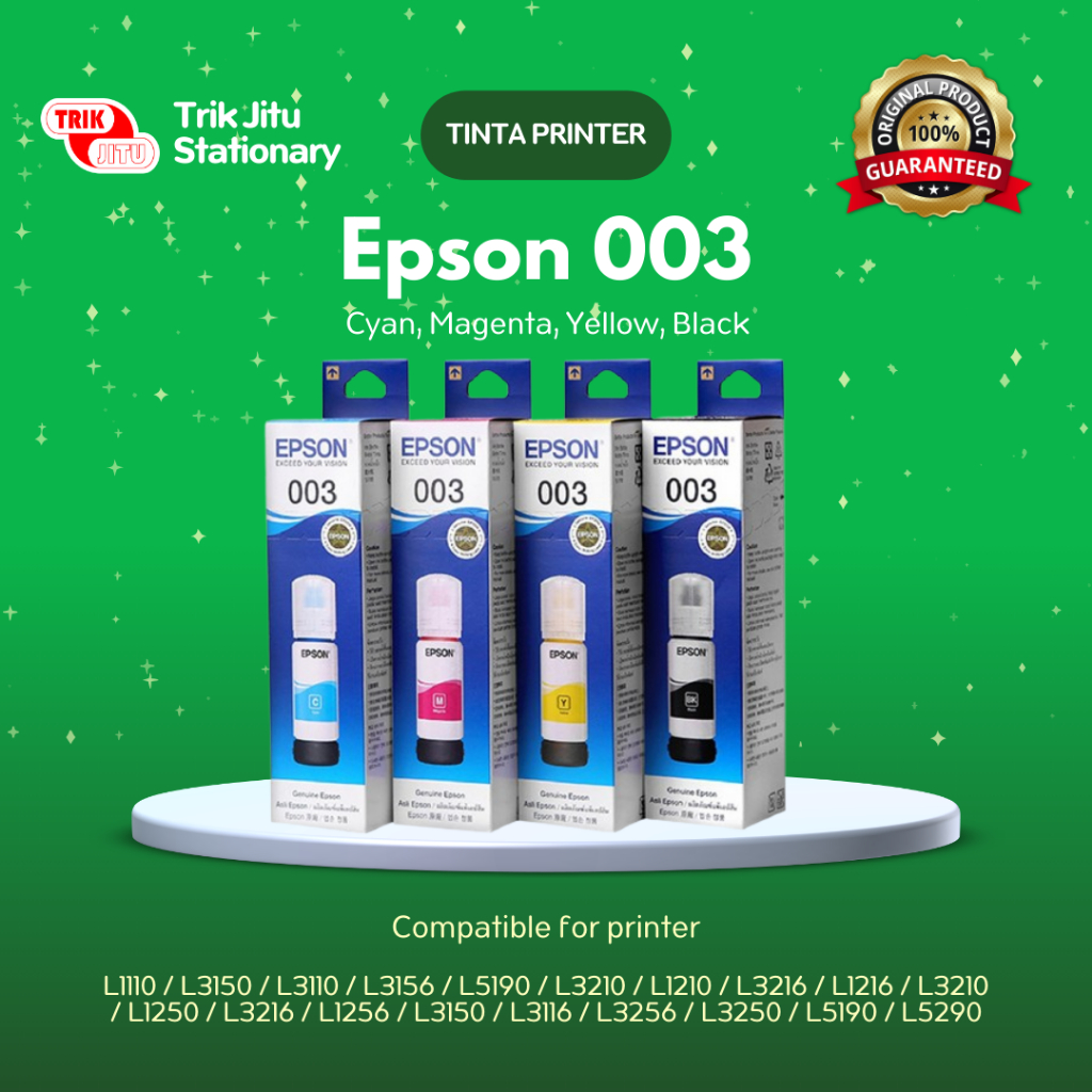Tinta Epson 003 Original L3110 L3210 L5290
