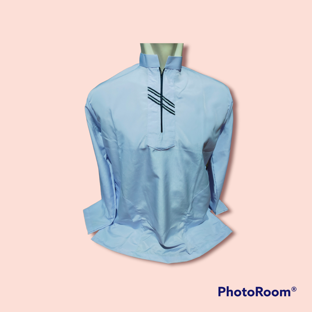 baju koko pria dewasa Polet depan resleting